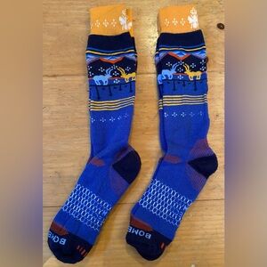 2-pairs Bombas Heavyweight Wool-blend Ski & Snowboard Socks, Women’s Size Large